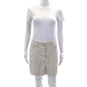 Nike Golf Womens Textured Zip Button Casual Mini Skirt Beige Size 04